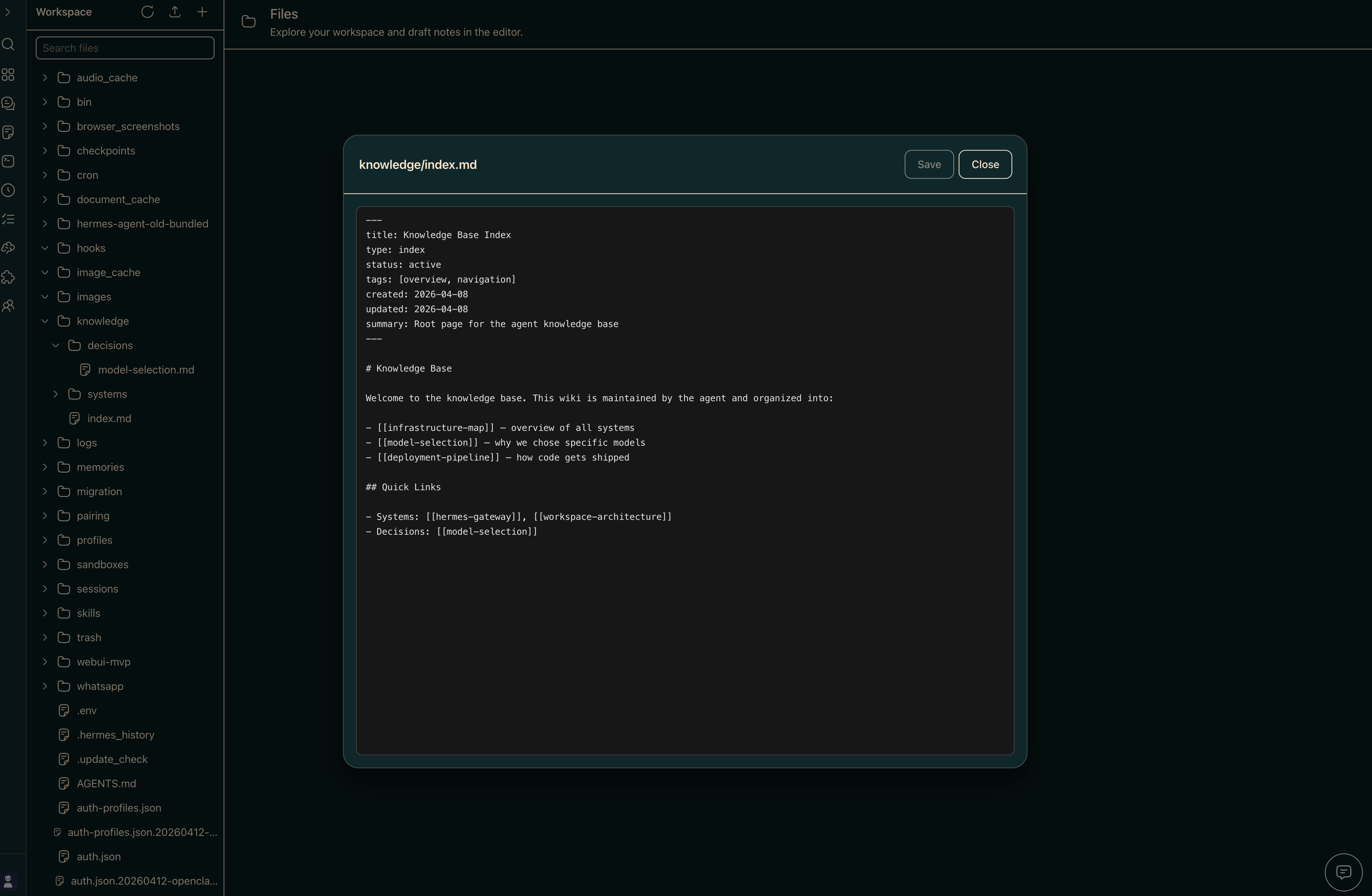 Memory screenshot